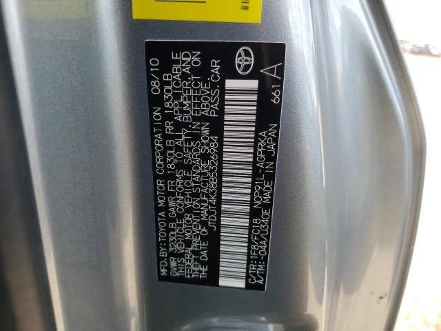 Photo 10 from auction – 2011 TOYOTA YARIS with VIN JTDJT4K38B5326984