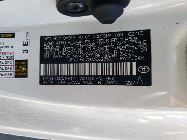 Photo 10 from auction – 2013 TOYOTA SCION TC with VIN JTKJF5C7XD3062852