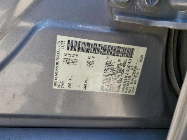 Photo 10 from auction – 2009 NISSAN MAXIMA S with VIN 1N4AA51E19C836040