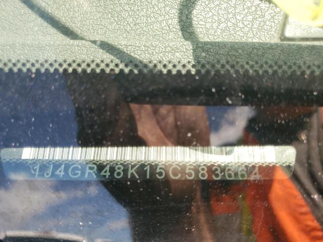 Photo 10 from auction – 2005 JEEP GRAND CHER with VIN 1J4GR48K15C583664