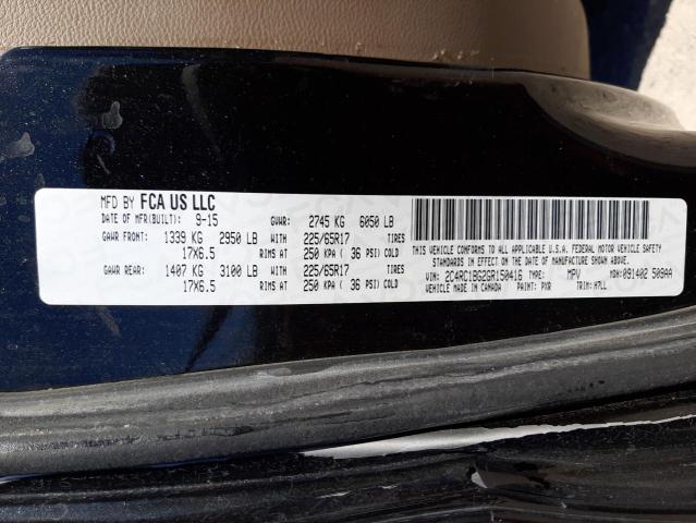 Photo 10 from auction – 2016 CHRYSLER TOWN & COU with VIN 2C4RC1BG2GR150416