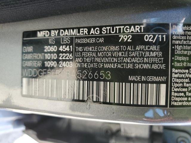 Photo 10 from auction – 2011 MERCEDES-BENZ C 300 with VIN WDDGF5EB0BA526653