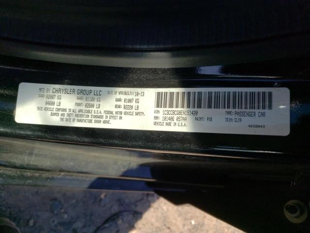 Photo 10 from auction – 2014 CHRYSLER 200 LIMITE with VIN 1C3CCBCG8EN151420