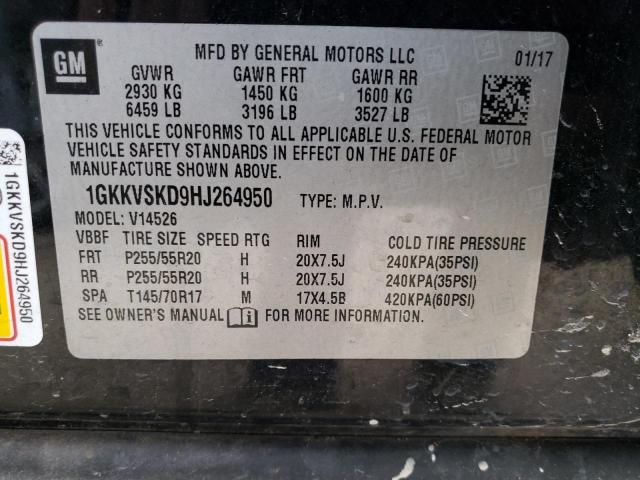 Photo 10 from auction – 2017 GMC ACADIA LIM with VIN 1GKKVSKD9HJ264950