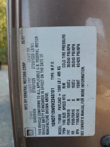 Photo 10 from auction – 1997 CHEVROLET BLAZER with VIN 1GNDT13W0V2243101