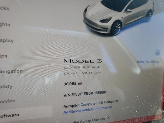 Photo 8 from auction – 2018 TESLA MODEL 3 with VIN 5YJ3E1EB0JF185880
