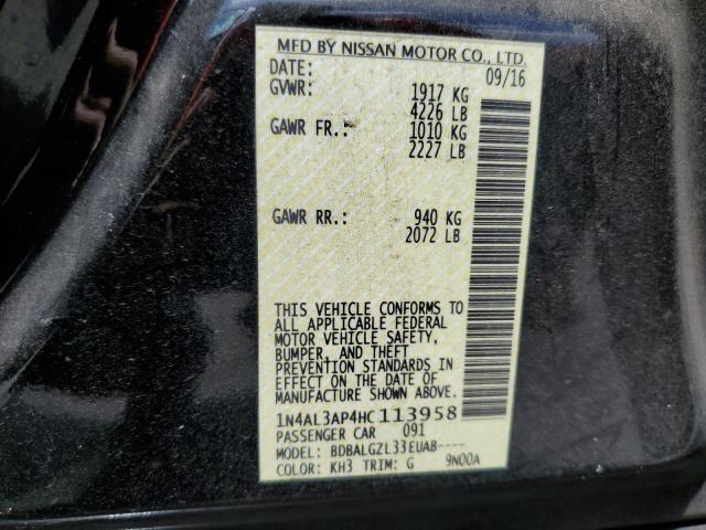 Photo 10 from auction – 2017 NISSAN ALTIMA 2.5 with VIN 1N4AL3AP4HC113958