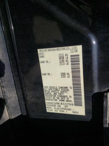 Photo 10 from auction – 2009 NISSAN MAXIMA S with VIN 1N4AA51E99C833709