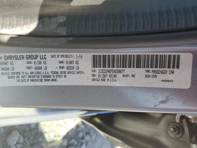 Photo 10 from auction – 2014 DODGE AVENGER SE with VIN 1C3CDZAB7EN228677