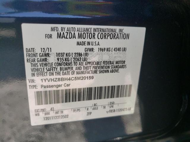 Photo 10 from auction – 2012 MAZDA 6 with VIN 1YVHZ8BH4C5M20159