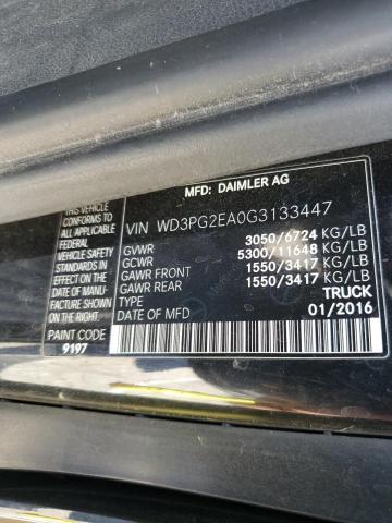 Photo 10 from auction – 2016 MERCEDES-BENZ METRIS with VIN WD3PG2EA0G3133447