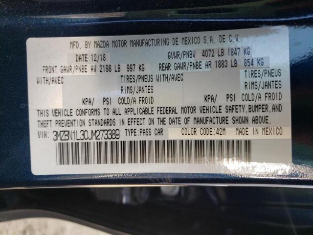 Photo 10 from auction – 2018 MAZDA 3 TOURING with VIN 3MZBN1L30JM273389