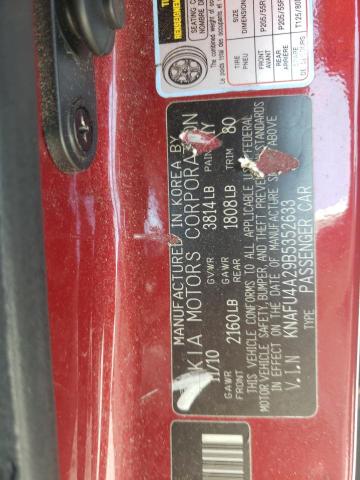 Photo 10 from auction – 2011 KIA FORTE EX with VIN KNAFU4A29B5352633