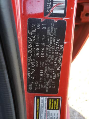 Photo 10 from auction – 2006 KIA RIO5 with VIN KNADE163966083750