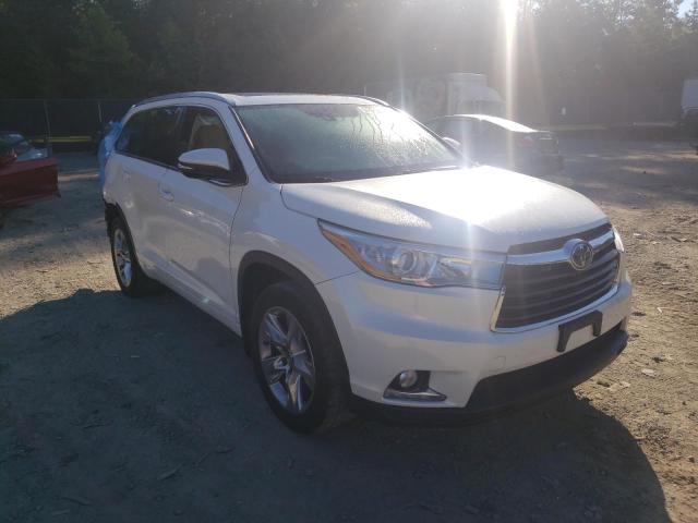 TOYOTA HIGHLANDER 2016 with VIN 5TDDKRFH9GS354359 - Photo from auction