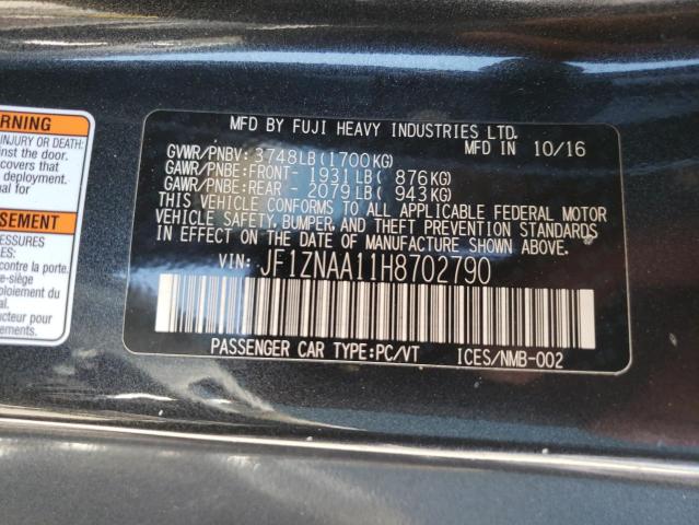 Photo 10 from auction – 2017 TOYOTA 86 BASE with VIN JF1ZNAA11H8702790