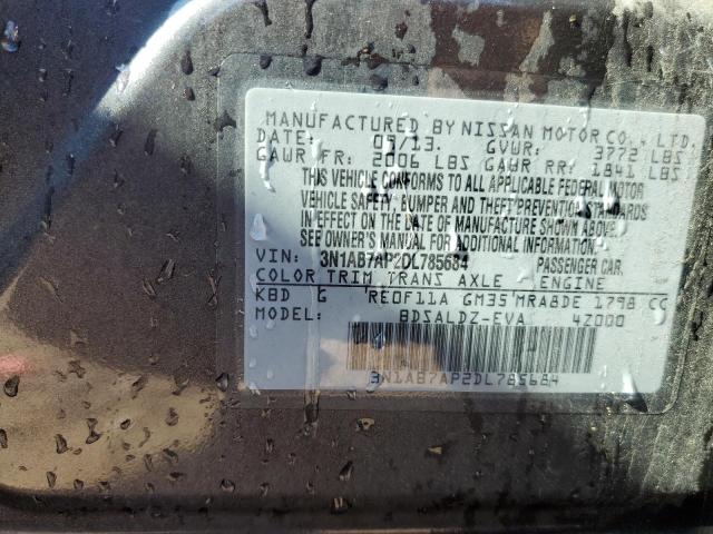 Photo 10 from auction – 2013 NISSAN SENTRA S with VIN 3N1AB7AP2DL785684