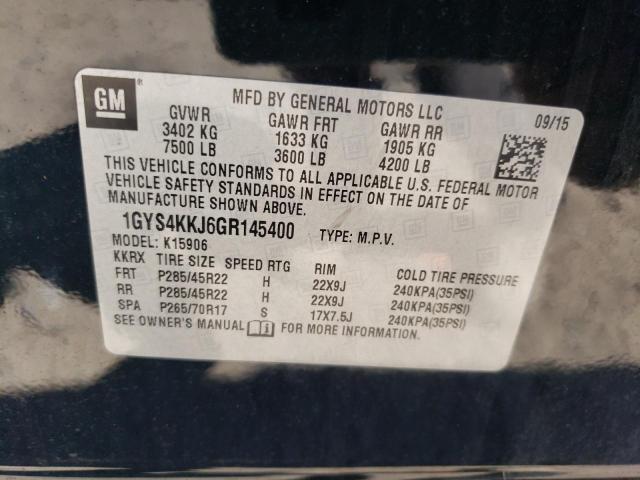 Photo 10 from auction – 2016 CADILLAC ESCALADE E with VIN 1GYS4KKJ6GR145400