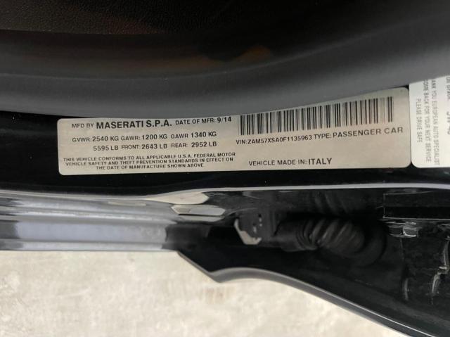 Photo 10 from auction – 2015 MASERATI GHIBLI with VIN ZAM57XSA0F1135963