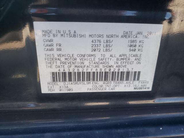 Photo 10 from auction – 2011 MITSUBISHI GALANT FE with VIN 4A32B2FF8BE020137