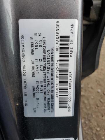 Photo 10 from auction – 2011 MAZDA 3 S with VIN JM1BL1U51B1425414