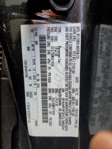 Photo 10 from auction – 2012 FORD FOCUS SE with VIN 1FAHP3F21CL386204