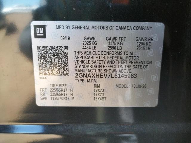 Photo 10 from auction – 2020 CHEVROLET EQUINOX LS with VIN 2GNAXHEV7L6145963