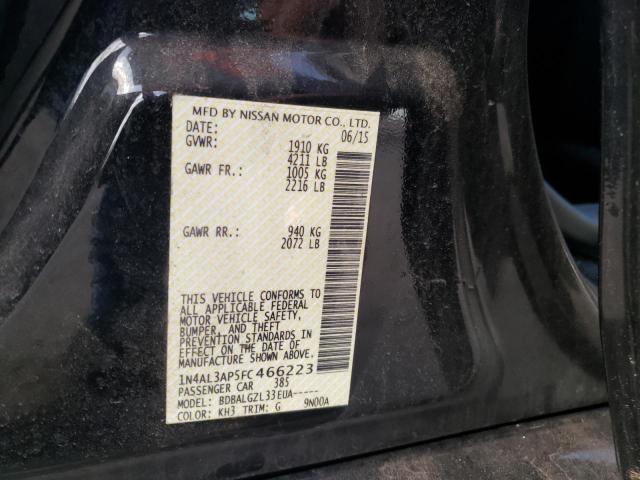Photo 10 from auction – 2015 NISSAN ALTIMA 2.5 with VIN 1N4AL3AP5FC466223