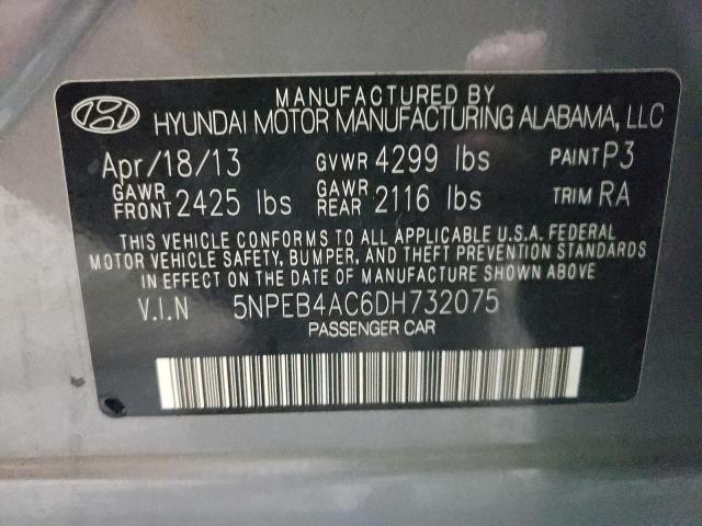 Photo 10 from auction – 2013 HYUNDAI SONATA GLS with VIN 5NPEB4AC6DH732075