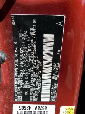 Photo 10 from auction – 2013 TOYOTA SIENNA XLE with VIN 5TDYK3DC1DS373344