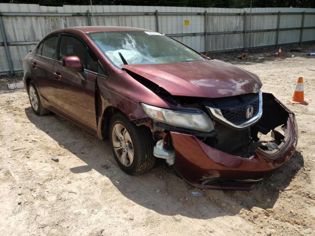HONDA CIVIC LX 2013 with VIN 19XFB2F51DE033184 - Photo from auction