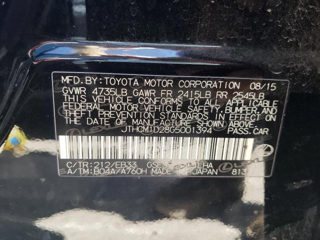 Photo 10 from auction – 2016 LEXUS IS 300 with VIN JTHCM1D28G5001394