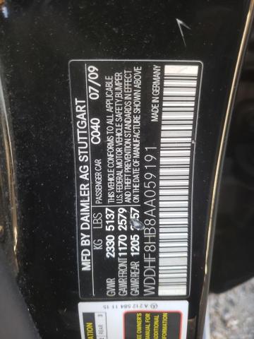 Photo 10 from auction – 2010 MERCEDES-BENZ E 350 4MAT with VIN WDDHF8HB8AA059191
