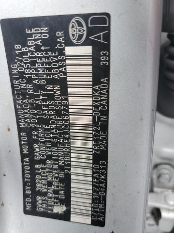 Photo 10 from auction – 2018 TOYOTA COROLLA L with VIN 2T1BURHE4JC067791