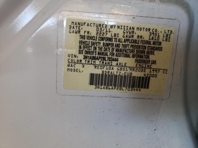 Photo 10 from auction – 2011 NISSAN SENTRA 2.0 with VIN 3N1AB6AP2BL703444