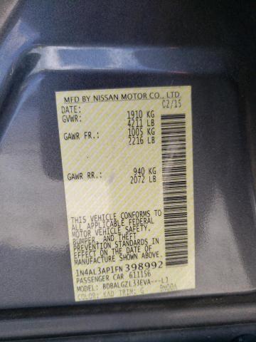Photo 10 from auction – 2015 NISSAN ALTIMA 2.5 with VIN 1N4AL3AP1FN398992