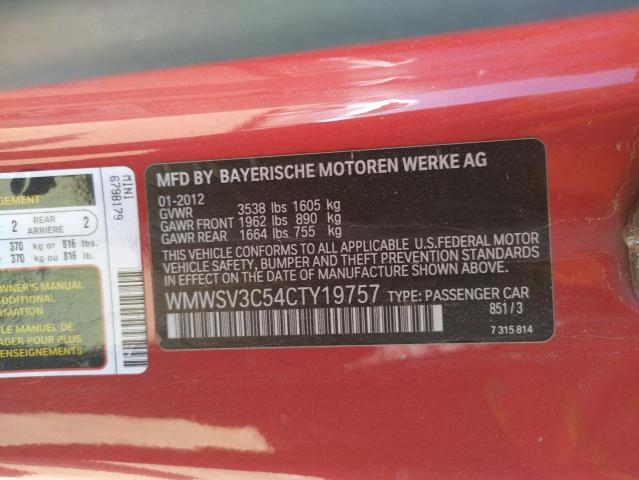 Photo 10 from auction – 2012 MINI COOPER S with VIN WMWSV3C54CTY19757