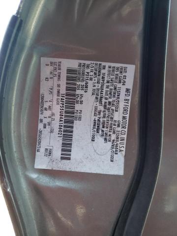 Photo 10 from auction – 2004 FORD TAURUS SES with VIN 1FAFP55U84A186021