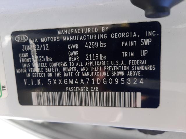 Photo 10 from auction – 2013 KIA OPTIMA LX with VIN 5XXGM4A71DG095324