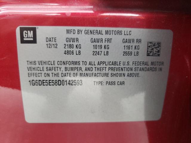Photo 10 from auction – 2013 CADILLAC CTS LUXURY with VIN 1G6DE5E58D0142593