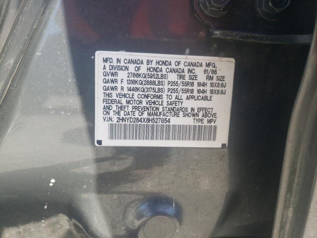Photo 10 from auction – 2008 ACURA MDX TECHNO with VIN 2HNYD284X8H527054