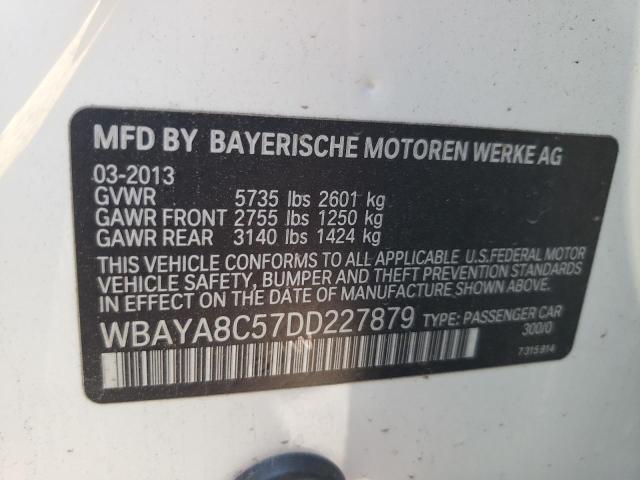 Photo 10 from auction – 2013 BMW 750 I with VIN WBAYA8C57DD227879