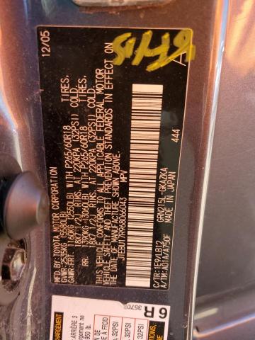 Photo 10 from auction – 2006 TOYOTA 4RUNNER LI with VIN JTEBU17R968066043