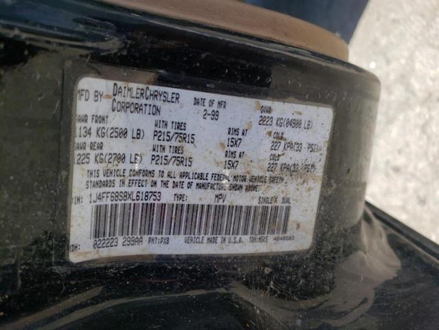 Photo 10 from auction – 1999 JEEP CHEROKEE S with VIN 1J4FF68S8XL618753