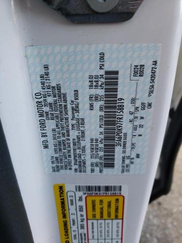 Photo 10 from auction – 2015 FORD FUSION TIT with VIN 3FA6P0K97FR158819
