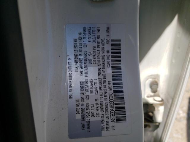 Photo 10 from auction – 2011 MAZDA CX-9 with VIN JM3TB3DA1B0300040