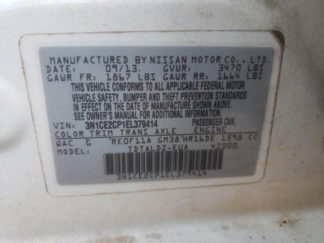 Photo 10 from auction – 2014 NISSAN VERSA NOTE with VIN 3N1CE2CP1EL379414