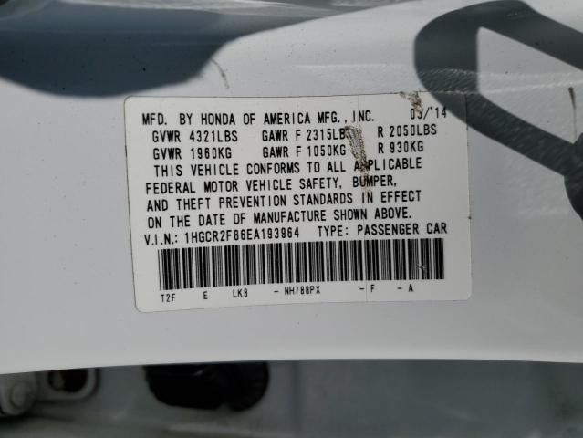 Photo 10 from auction – 2014 HONDA ACCORD EXL with VIN 1HGCR2F86EA193964