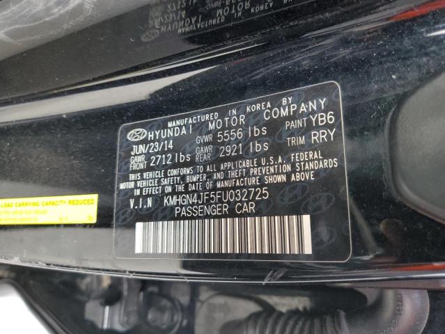 Photo 10 from auction – 2015 HYUNDAI GENESIS 5. with VIN KMHGN4JF5FU032725