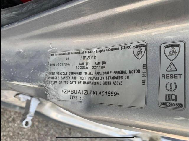 Photo 10 from auction – 2019 LAMBORGHINI URUS with VIN ZPBUA1ZL8KLA01859